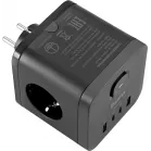 Сетевой разветвитель Buro BU-PW3UC-Plus-B (3 розетки) черный (коробка)