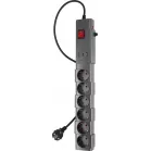 Сетевой фильтр Buro 600SPro-16-1.8-USB-G 1.8м (6 розеток) графитовый (коробка)