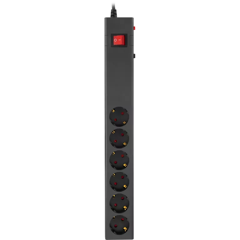 Сетевой фильтр Buro 600SE-3-B 3м (6 розеток) черный (коробка)