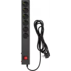 Сетевой фильтр Buro 600SE-16-3-B 3м (6 розеток) черный (коробка)