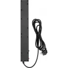 Сетевой фильтр Buro 600SE-1.8-USB-B 1.8м (6 розеток) черный (коробка)