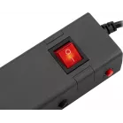 Сетевой фильтр Buro 600SE-1.8-USB-B 1.8м (6 розеток) черный (коробка)