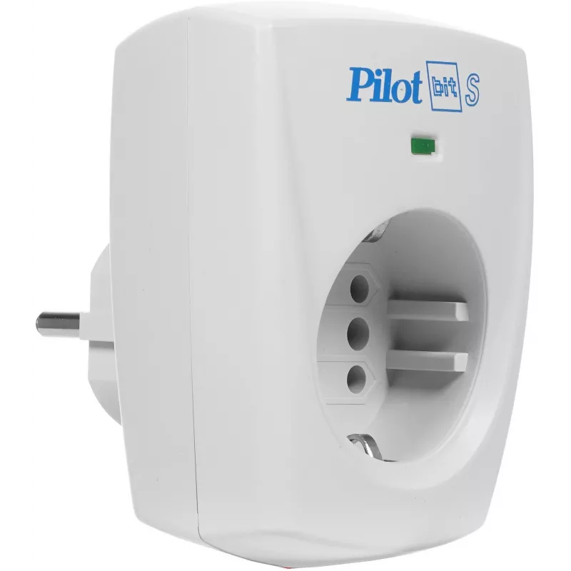 Сетевой фильтр Pilot Bit S (GP) (1 розетка) серый (коробка)