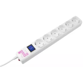 Сетевой фильтр Powercube SPG6-16-5M 5м (6 розеток) белый (коробка)
