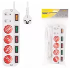 Сетевой удлинитель Most A16 1.6м (6 розеток) белый (коробка)