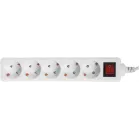 Сетевой удлинитель Buro BU-PS5.1/W 1.5м (5 розеток) белый (пакет ПЭ)