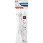 Сетевой удлинитель Buro BU-PS5.1/W 1.5м (5 розеток) белый (пакет ПЭ)