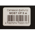 Сетевой фильтр Most HP 5м (6 розеток) белый (коробка)