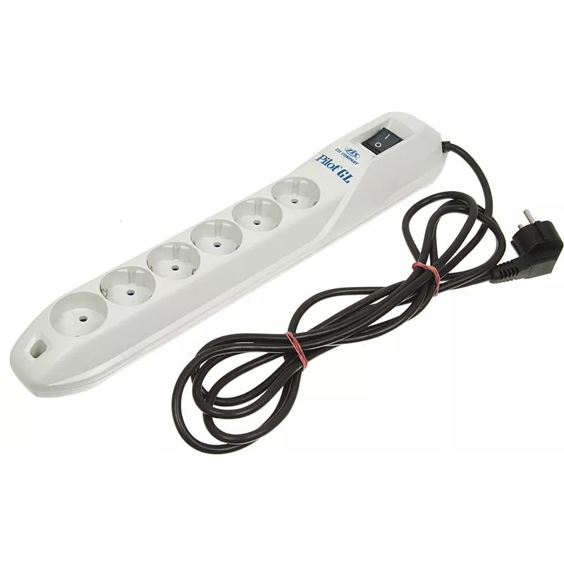 Сетевой фильтр Pilot GL 3м (6 розеток) белый (коробка)