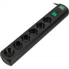 Сетевой фильтр Most RG 2м (6 розеток) черный (коробка)