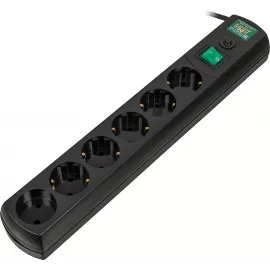 Сетевой фильтр Most RG 2м (6 розеток) черный (коробка)
