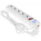 Сетевой фильтр Powercube SPG-B-10-WHITE 3м (5 розеток) белый (коробка)