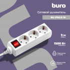 Сетевой удлинитель Buro BU-PS3.5/W 5м (3 розетки) белый (пакет ПЭ)