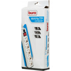 Сетевой фильтр Buro 500SH-10-W 10м (5 розеток) белый (коробка)