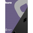 Сетевой фильтр Buro BU-SP1.8_USB_2A-B 1.8м (6 розеток) черный (коробка)