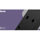 Сетевой фильтр Buro BU-SP1.8_USB_2A-B 1.8м (6 розеток) черный (коробка)