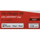 Автомобильное зар./устр. Hama H-183266 12W 2.4A USB для Apple белый (00183266)