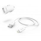 Автомобильное зар./устр. Hama H-183266 12W 2.4A USB для Apple белый (00183266)