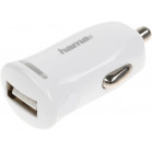 Автомобильное зар./устр. Hama H-183266 12W 2.4A USB для Apple белый (00183266)