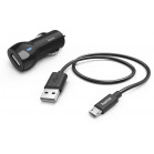 Автомобильное зар./устр. Hama H-183246 12W 2.4A USB универсальное черный (00183246)