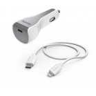 Автомобильное зар./устр. Hama H-183317 30W 3A (PD) USB Type-C для Apple белый (00183317)
