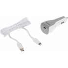 Автомобильное зар./устр. Hama H-183317 30W 3A (PD) USB Type-C для Apple белый (00183317)