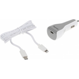 Автомобильное зар./устр. Hama H-183317 30W 3A (PD) USB Type-C для Apple белый (00183317)