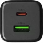 Сетевое зар./устр. Hoco N41 Almighty Black 20W 3A+2.22A+2A+1.67A+1.5A (PD+QC+AFC) USB/USB Type-C универсальное черный