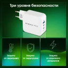 Сетевое зар./устр. Digma Pro DPW10B 100W 5A (PD+QC) 2хUSB-C/USB-A универсальное белый (DPW1B0G012WH)