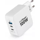 Сетевое зар./устр. Digma Pro DPW10B 100W 5A (PD+QC) 2хUSB-C/USB-A универсальное белый (DPW1B0G012WH)