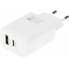 Сетевое зар./устр. Hoco N63 Gentle 30W 3A (PD+QC) USB Type-C универсальное белый