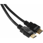 Кабель аудио-видео LAZSO WH-111 HDMI (m)/HDMI (m) 0.5м. позолоч.конт. черный (WH-111(0,5M))