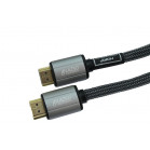 Кабель аудио-видео LAZSO WH-111-B HDMI (m)/HDMI (m) 1м. позолоч.конт. черный (WH-111(1M)-B)