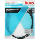 Кабель аудио-видео Buro HDMI 2.0 HDMI (m)/HDMI (m) 1м. позолоч.конт. черный (BHP HDMI 2.0-1)