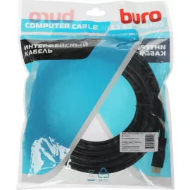 Кабель аудио-видео Buro HDMI 2.0 HDMI (m)/HDMI (m) 10м. позолоч.конт. черный (BHP HDMI 2.0-10)