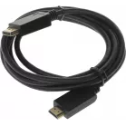 Кабель аудио-видео Buro v. 1.2 DisplayPort (m)/HDMI (m) 2м. позолоч.конт. черный (BHP DPP_HDMI-2)