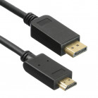 Кабель аудио-видео Buro v. 1.2 DisplayPort (m)/HDMI (m) 5м. позолоч.конт. черный (BHP DPP_HDMI-5)