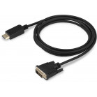 Кабель аудио-видео Buro 1.1v DisplayPort (m)/DVI-D (Dual Link) (m) 2м. позолоч.конт. черный (BHP DPP_DVI-2)