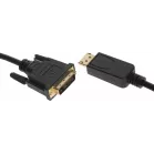 Кабель аудио-видео Buro 1.1v DisplayPort (m)/DVI-D (Dual Link) (m) 3м. позолоч.конт. черный (BHP DPP_DVI-3)