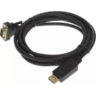 Кабель-переходник видео 1.1v DisplayPort (m)/VGA (m) 3м. черный