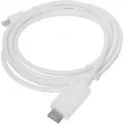 Кабель-переходник аудио-видео 1.2v miniDisplayport (m)/HDMI (m) 2м. белый
