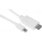 Кабель-переходник аудио-видео 1.2v miniDisplayport (m)/HDMI (m) 2м. белый