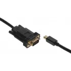 Кабель-переходник видео 1.1v miniDisplayport (m)/VGA (m) 2м. черный