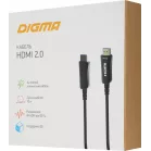Кабель аудио-видео Digma HDMI 2.0 AOC HDMI (m)/HDMI (m) 10м. позолоч.конт. черный (BHP AOC 2.0-10)