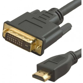 Кабель аудио-видео Lazco WH-141 HDMI (m)/DVI-D(m) 15м. позолоч.конт. черный (WH-141(15M))