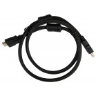 Кабель аудио-видео Buro HDMI (m)/HDMI (m) 1м. феррит.кольца позолоч.конт. черный (HDMI-V1.4-1MC)