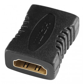 Адаптер аудио-видео Buro HDMI (f)/HDMI (f) позолоч.конт. черный (BHP-ADP-HDMI-2.0)