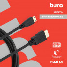 Кабель аудио-видео Buro mini-HDMI (m)/HDMI (m) 1.5м. черный (BHP-MINHDMI-1.5)