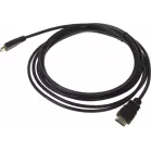 Кабель аудио-видео Buro mini-HDMI (m)/HDMI (m) 3м. черный (BHP-MINHDMI-3)
