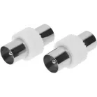 Адаптер антенный Premier 4-400/2 Coax (m)/Coax (m) серебристый (уп.:2шт)